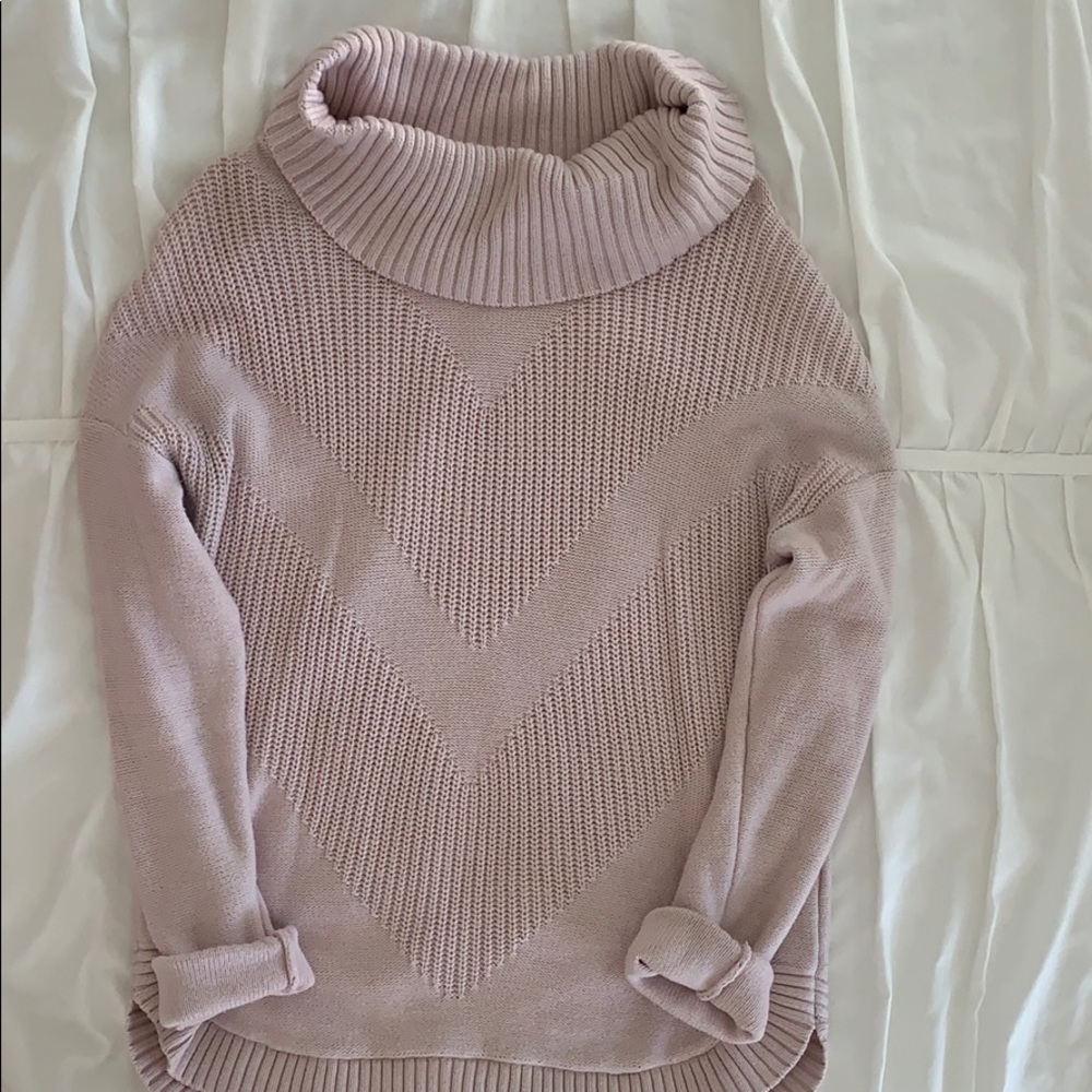 Women’s Turtleneck Blush Sweater
